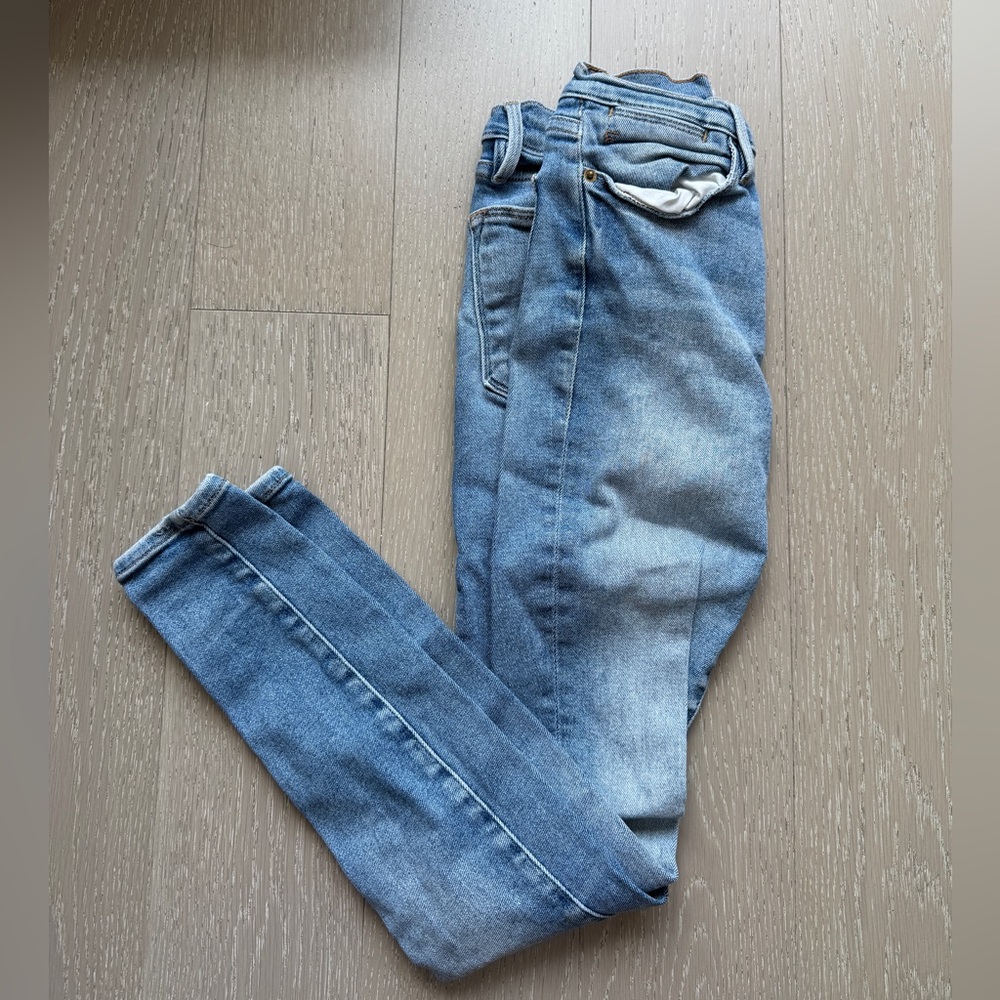 Frame Denim Blue Skinny Jeans